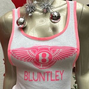 BLUNTLEY I’d rather be Rollin in my Bluntley - funny ribbed tank top L UNISEX